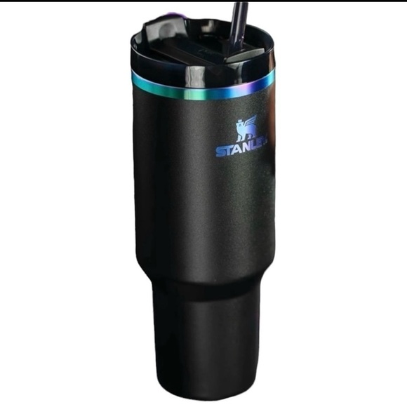 Stanley Iridescent Black Travel Mug with Straw 40 ounce New - Picture 6 of 7